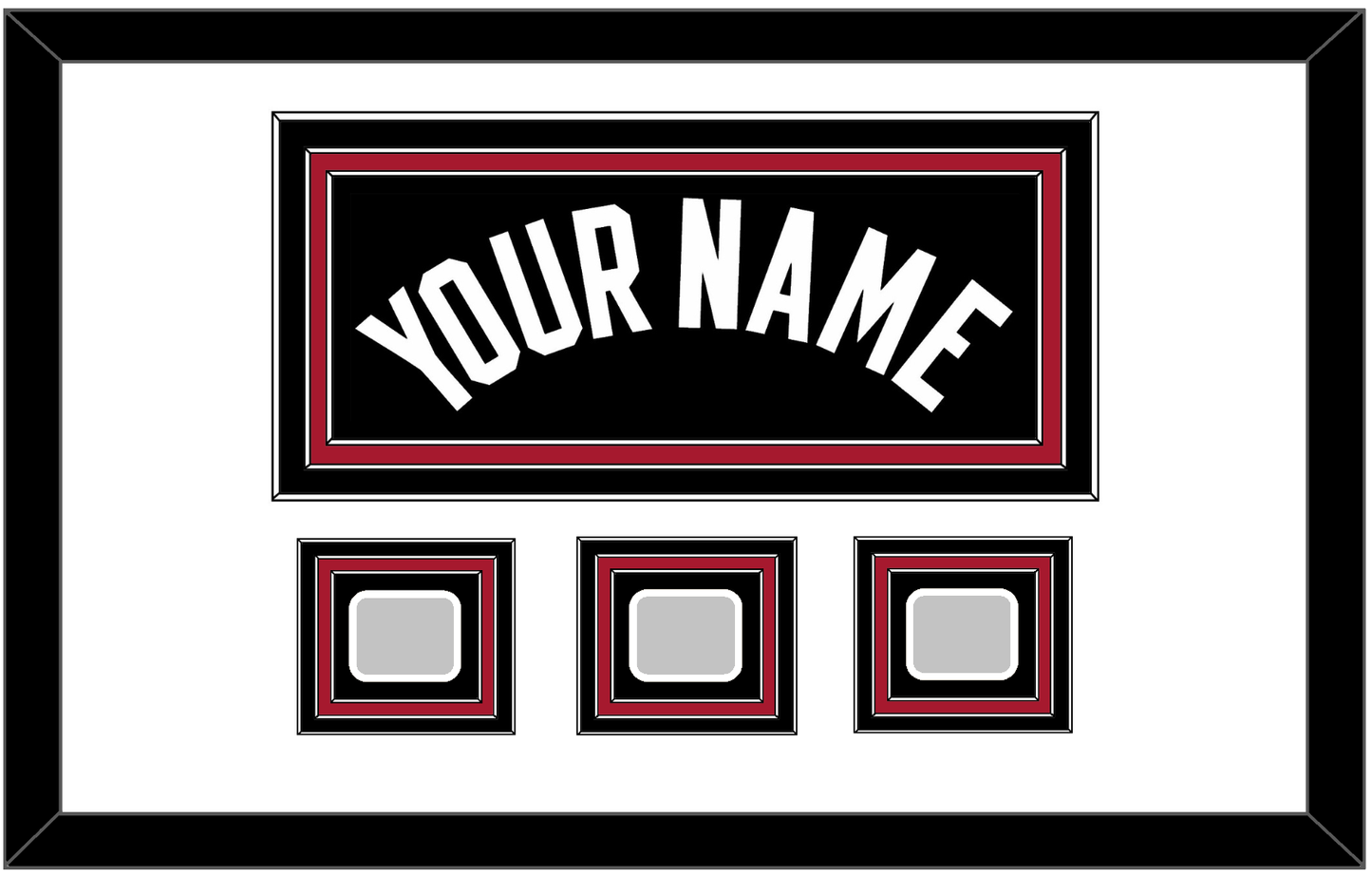 Miami Name & 3 Finals Patches - Road Black (1999-2008) - Premier Tier 1