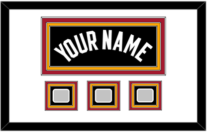 Miami Name & 3 Finals Patches - Road Black (1999-2008) - Premier Tier 2