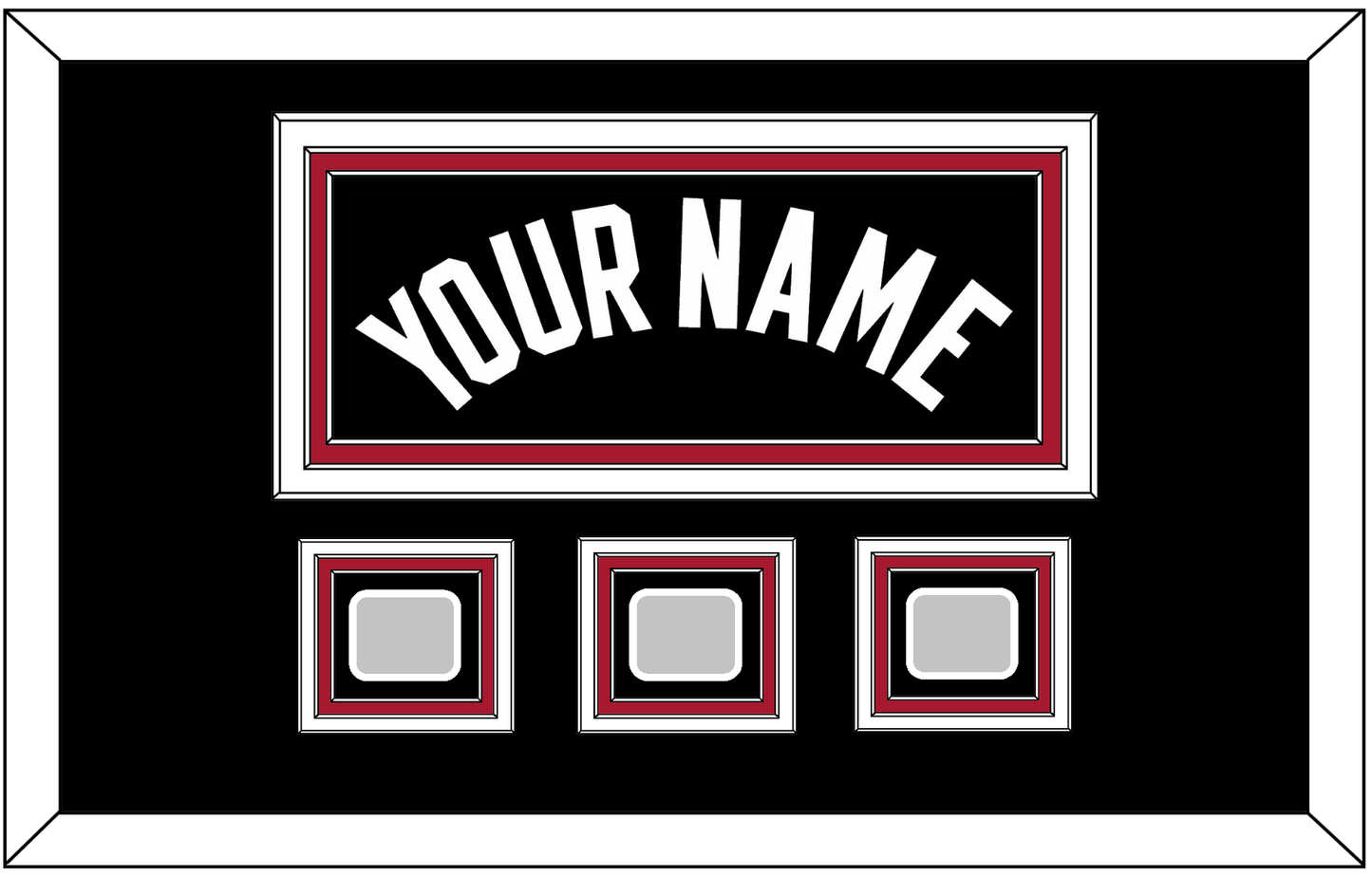 Miami Name & 3 Finals Patches - Road Black (1999-2008) - Premier Tier 3