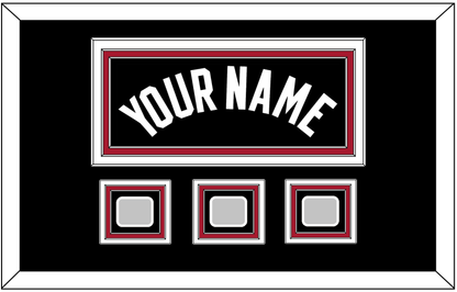 Miami Name & 3 Finals Patches - Road Black (1999-2008) - Premier Tier 3