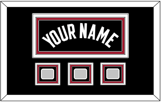 Miami Name & 3 Finals Patches - Road Black (1999-2008) - Premier Tier 3