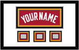 Miami Name & 3 Finals Patches - Alternate Red (2001-2008) - Triple Mat 1