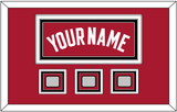 Miami Name & 3 Finals Patches - Alternate Red (2001-2008) - Triple Mat 4