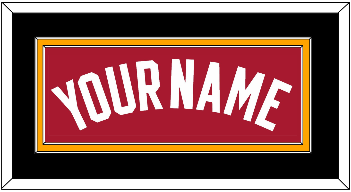 Miami Name - Alternate Red (2001-2008) - Signature Tier 3