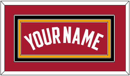Miami Name - Alternate Red (2001-2008) - Premier Tier 4