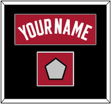 Miami Name & Finals Patch - Alternate Red (2001-2008) - Single Mat 2