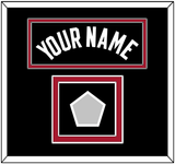 Miami Name & Finals Patch - Road Black (1999-2008) - Double Mat 2