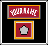 Miami Name & Finals Patch - Alternate Red (2001-2008) - Double Mat 2