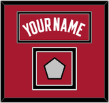 Miami Name & Finals Patch - Alternate Red (2001-2008) - Double Mat 3