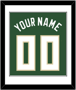 Milwaukee Name & Number - Green Icon - Single Mat 1