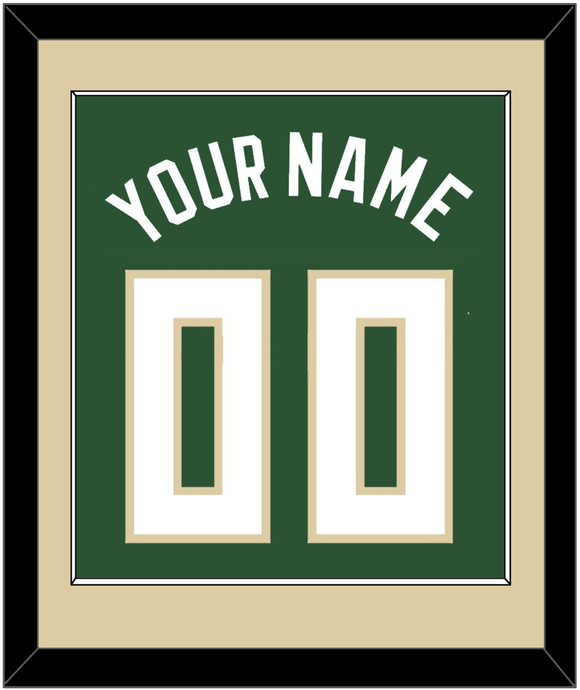 Milwaukee Name & Number - Green Icon - Single Mat 2