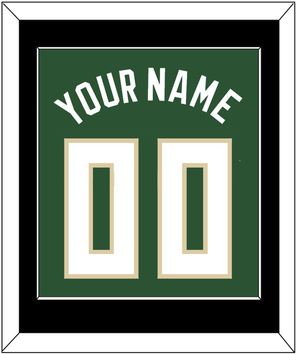 Milwaukee Name & Number - Green Icon - Single Mat 3