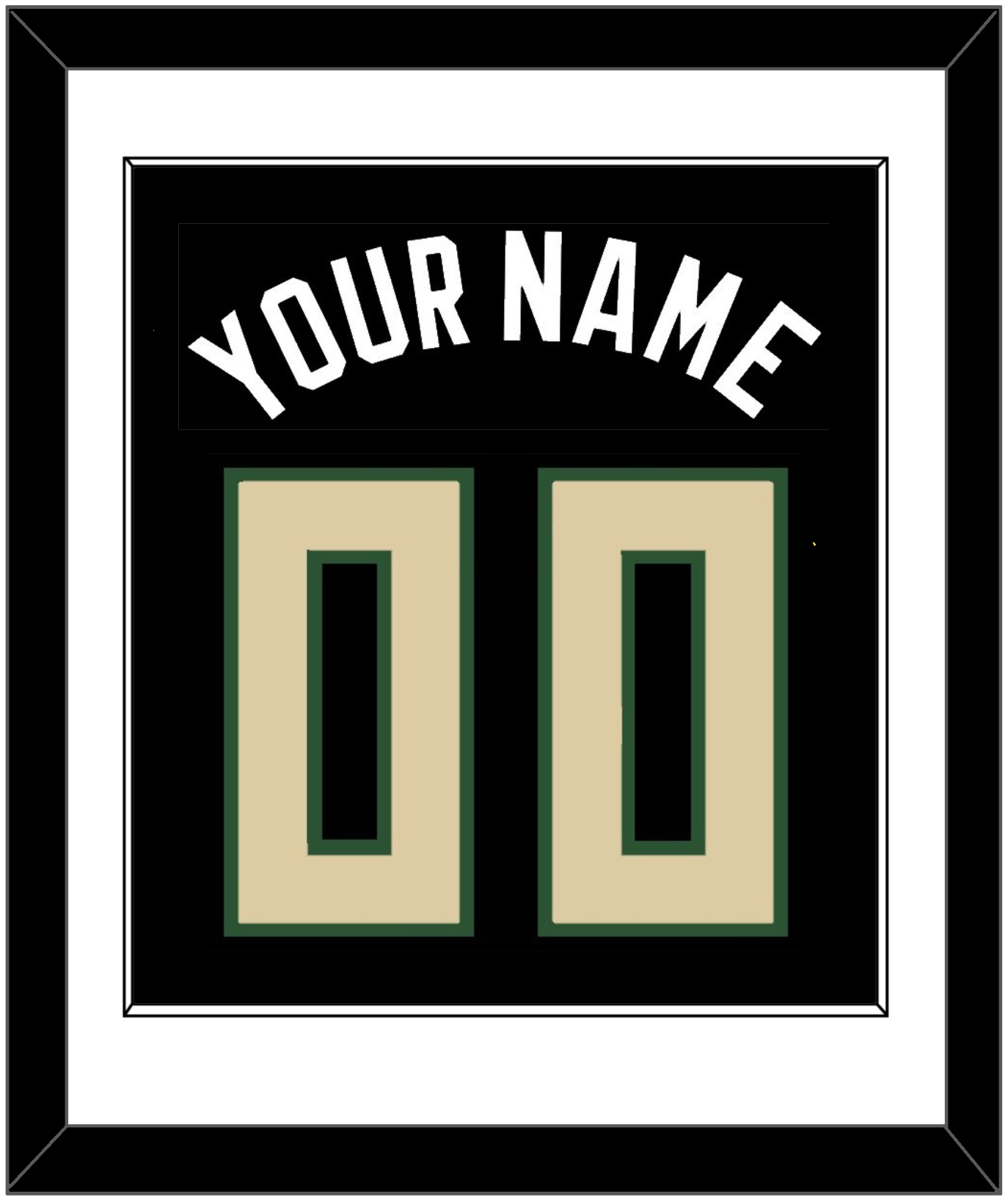Milwaukee Name & Number - Black Statement - Essential Tier 1