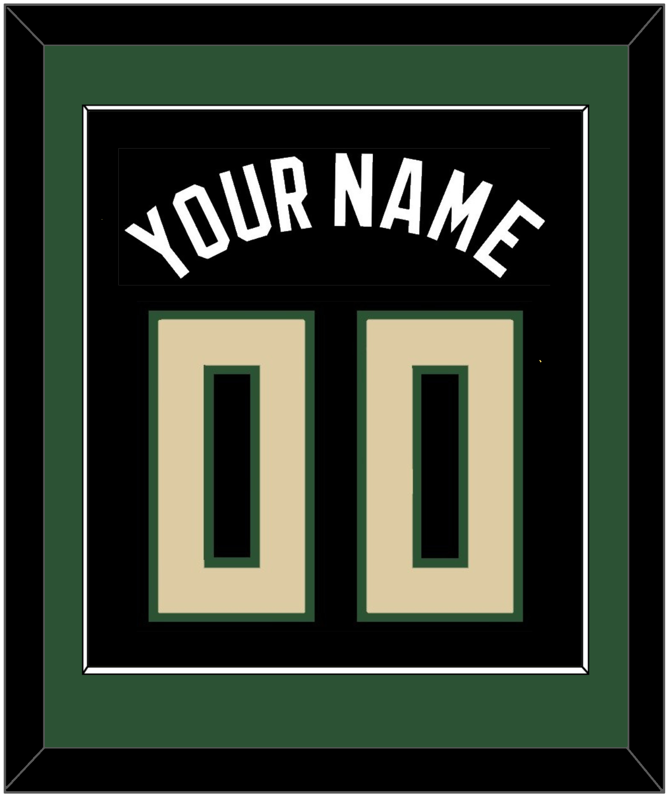 Milwaukee Name & Number - Black Statement - Essential Tier 2