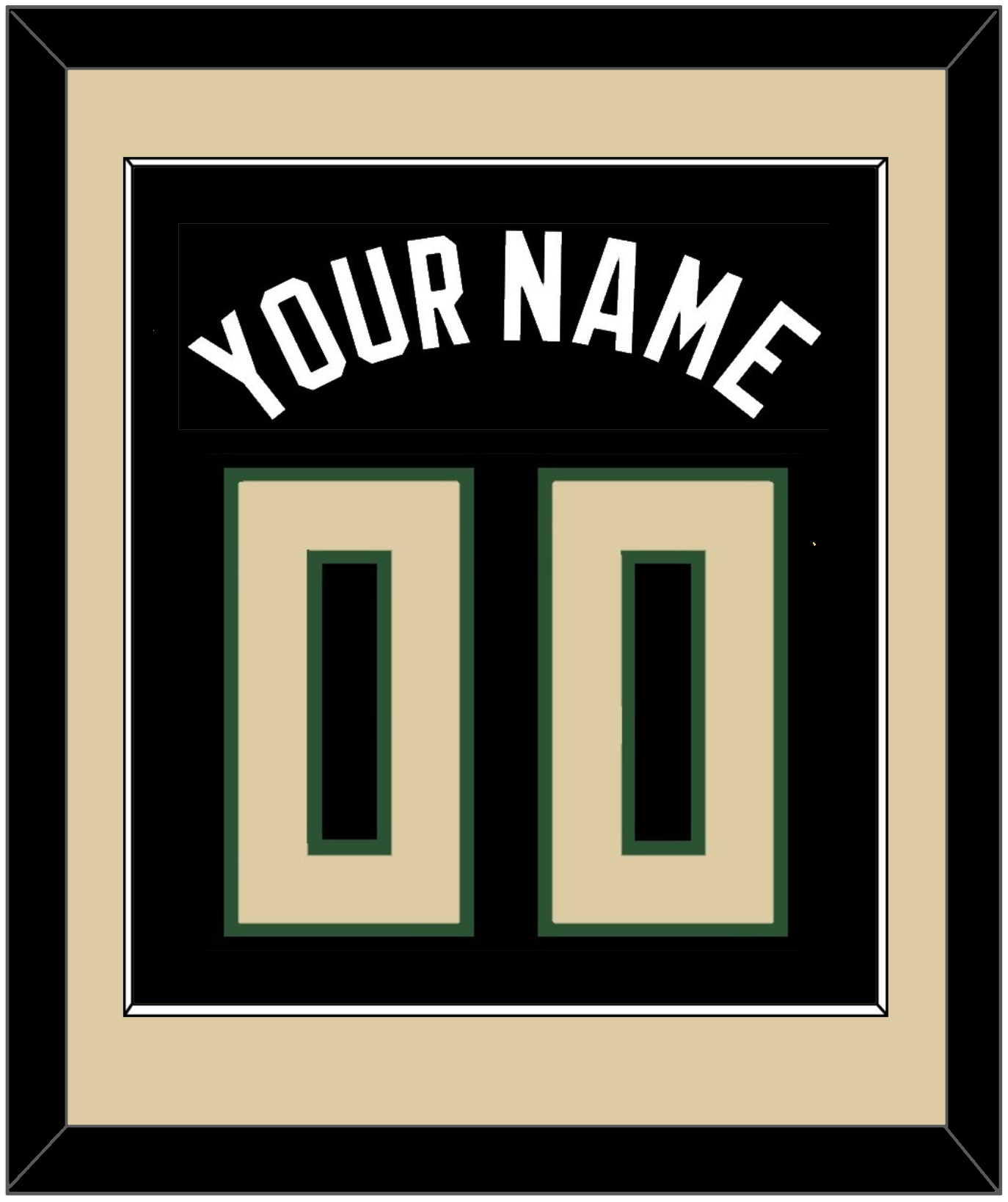 Milwaukee Name & Number - Black Statement - Essential Tier 3