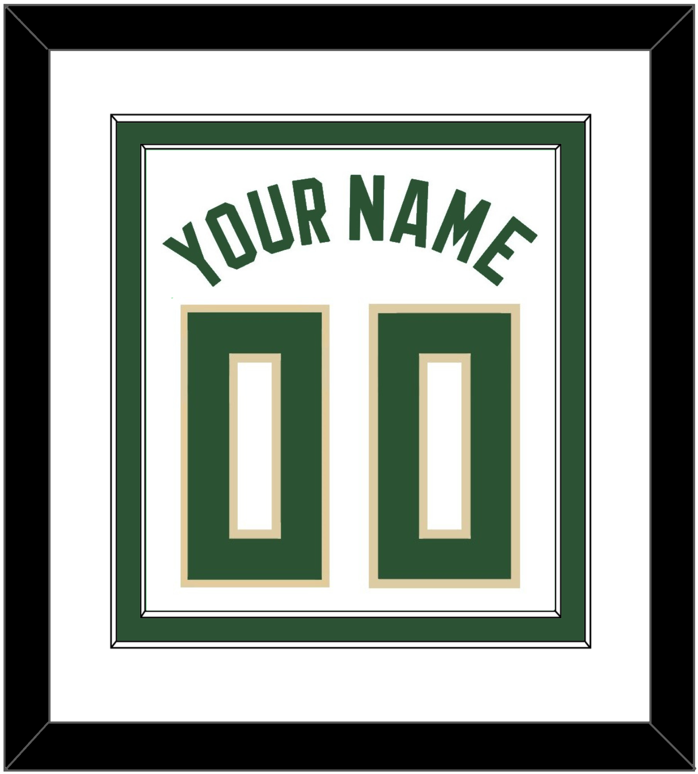 Milwaukee Name & Number - White Association - Signature Tier 1