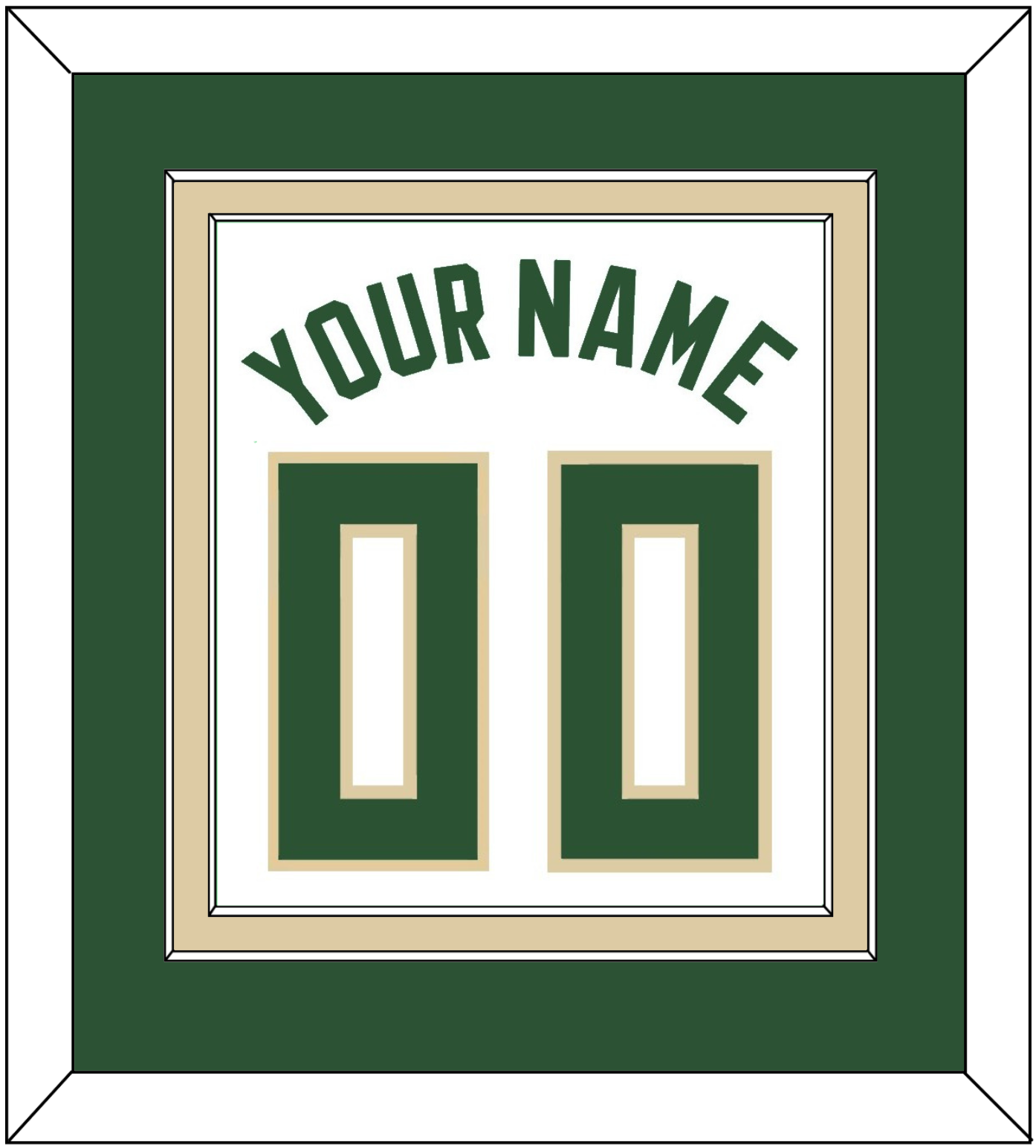 Milwaukee Name & Number - White Association - Signature Tier 2