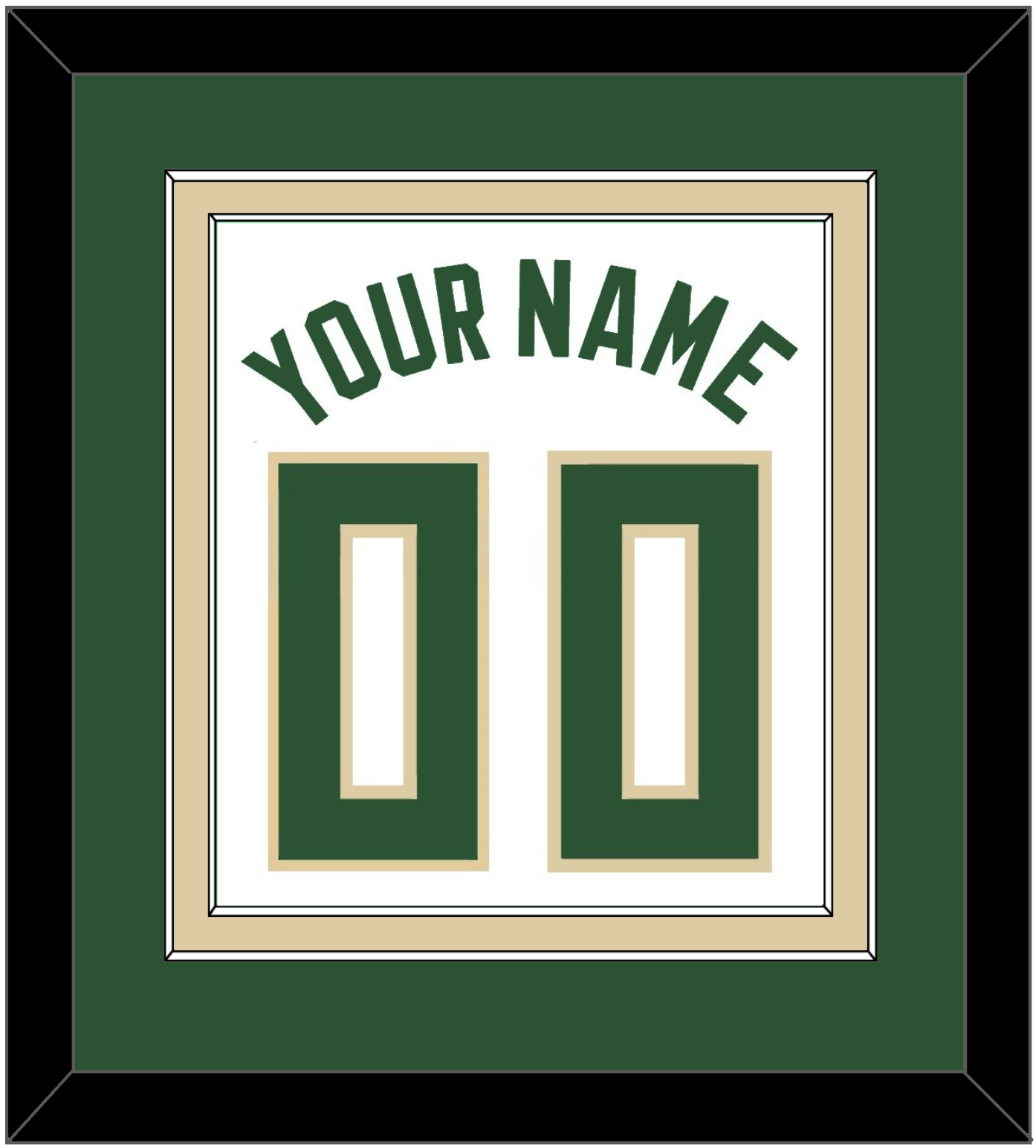 Milwaukee Name & Number - White Association - Signature Tier 2