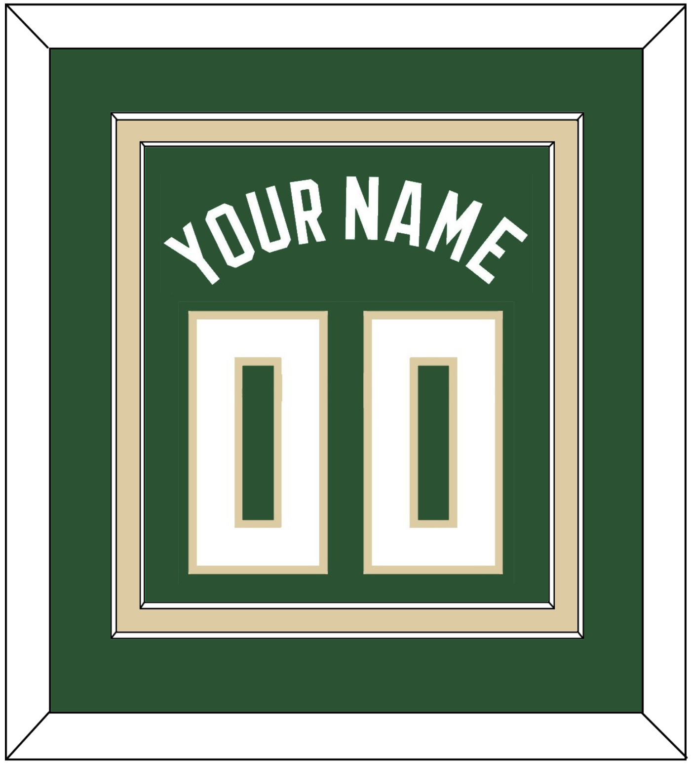 Milwaukee Name & Number - Green Icon - Signature Tier 2