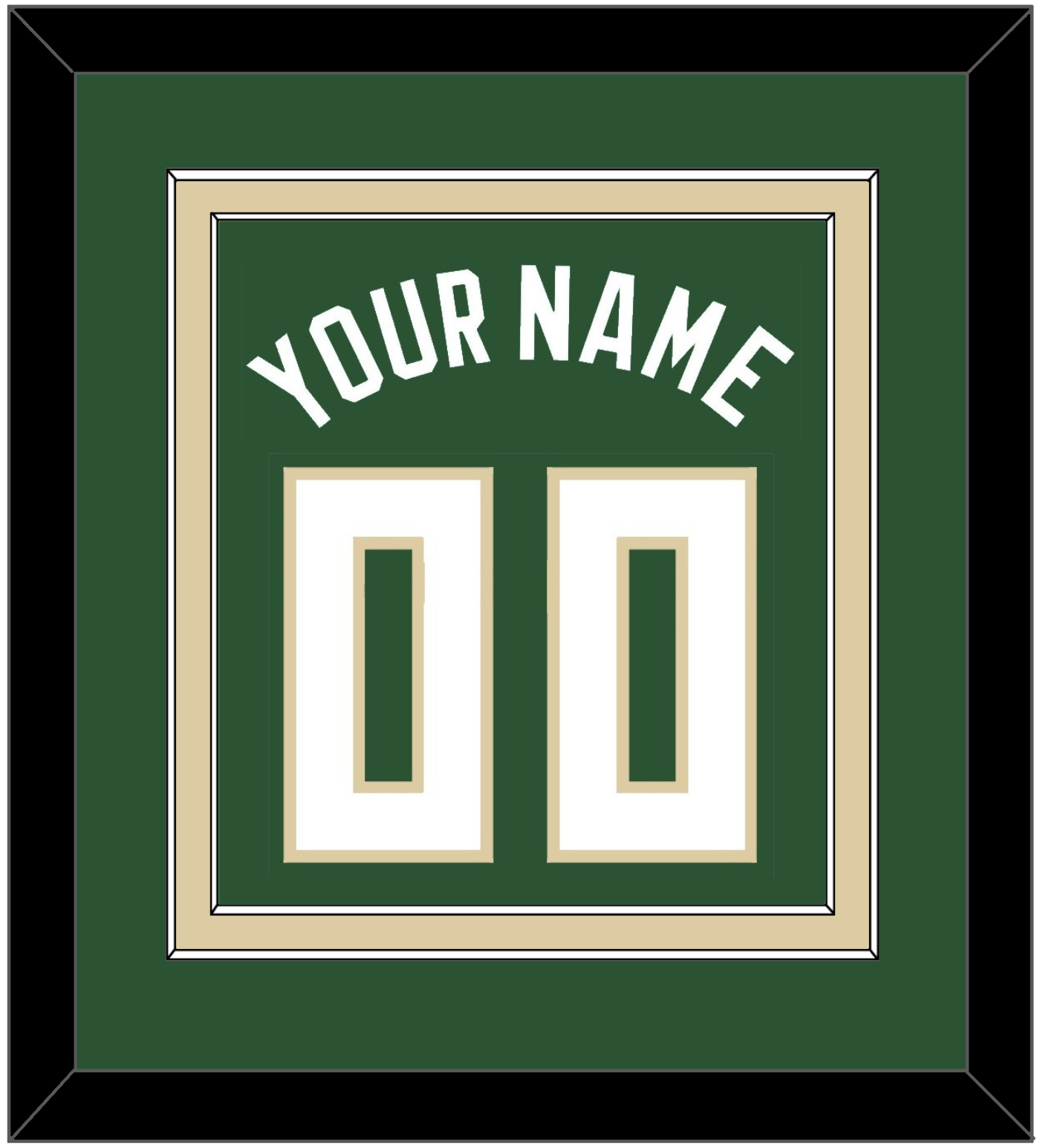 Milwaukee Name & Number - Green Icon - Signature Tier 2