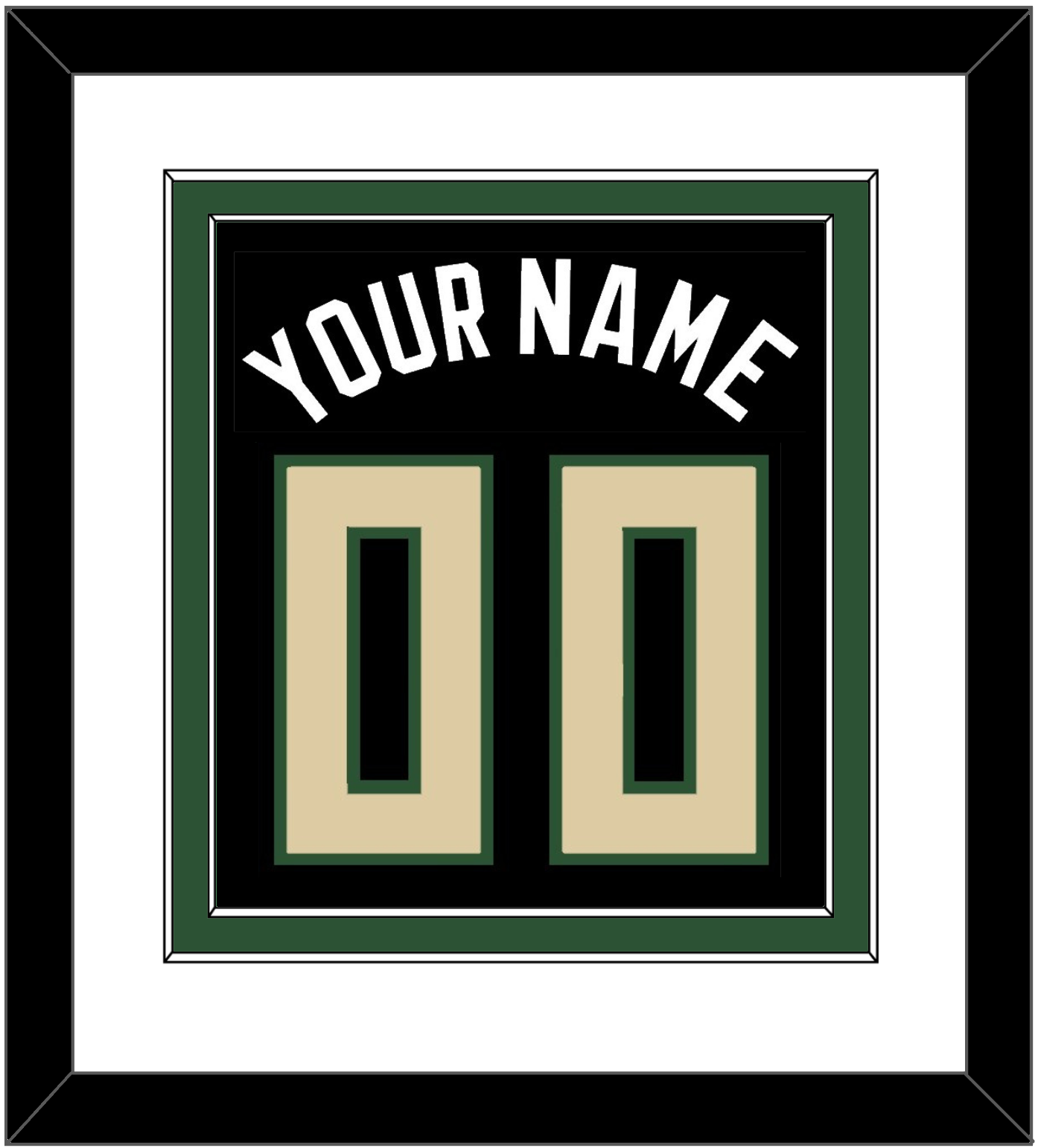 Milwaukee Name & Number - Black Statement - Signature Tier 1