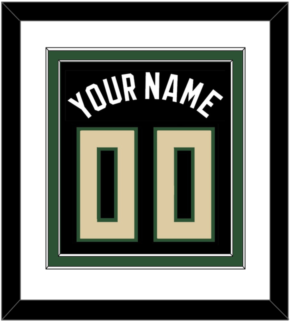 Milwaukee Name & Number - Black Statement - Double Mat 1