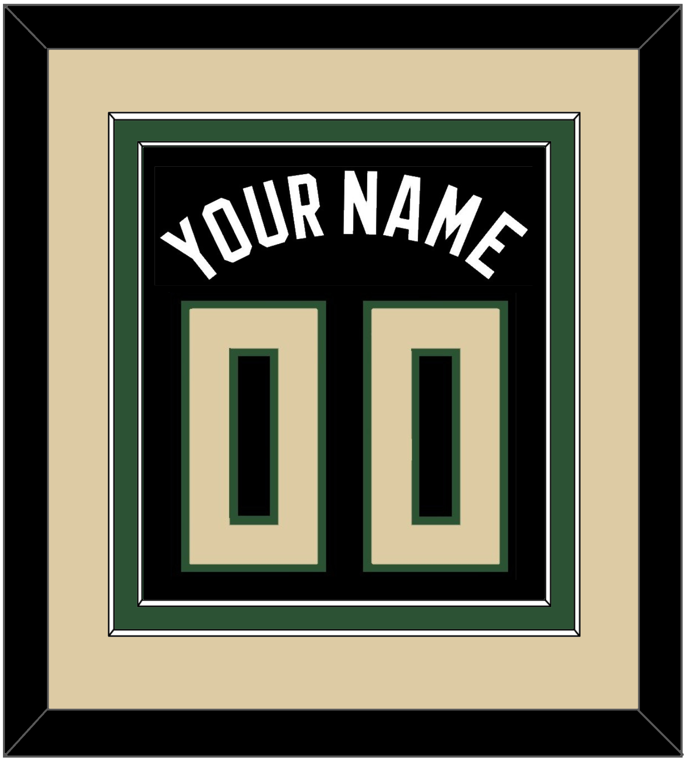 Milwaukee Name & Number - Black Statement - Signature Tier 2