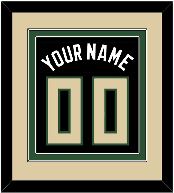Milwaukee Name & Number - Black Statement - Double Mat 2