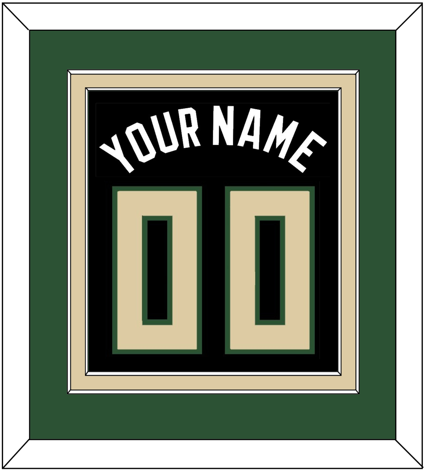 Milwaukee Name & Number - Black Statement - Signature Tier 3
