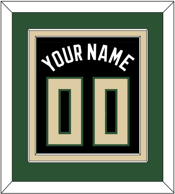 Milwaukee Name & Number - Black Statement - Double Mat 3