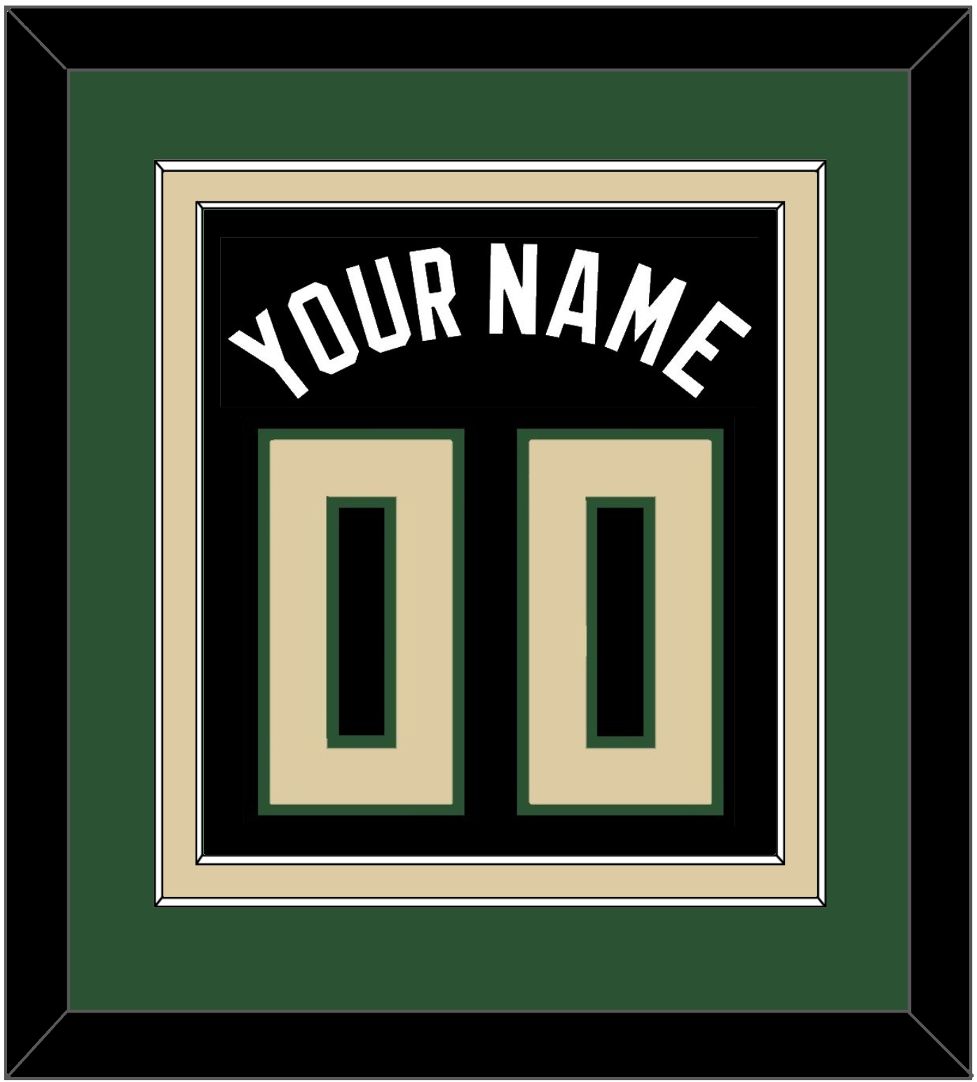 Milwaukee Name & Number - Black Statement - Signature Tier 3