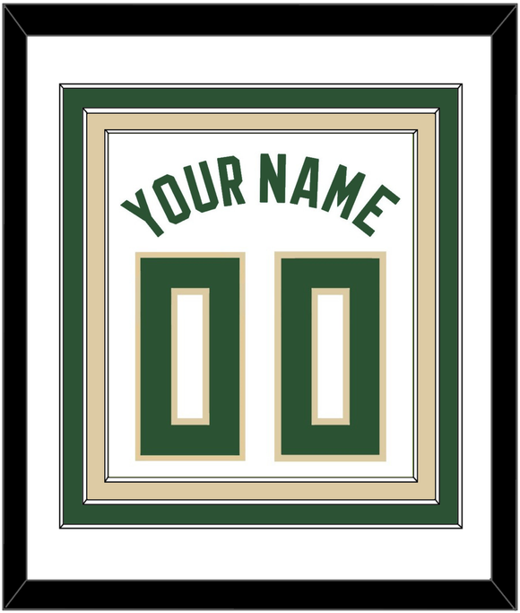 Milwaukee Name & Number - White Association - Triple Mat 1