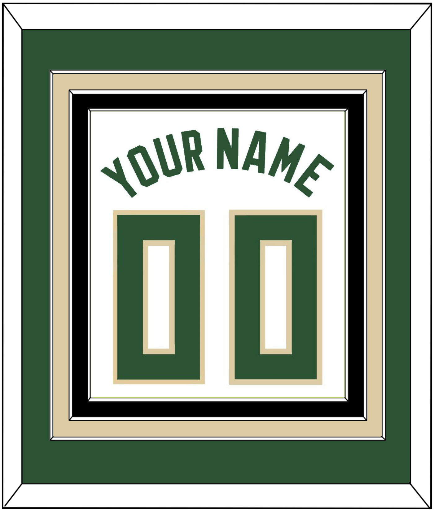 Milwaukee Name & Number - White Association - Premier Tier 2