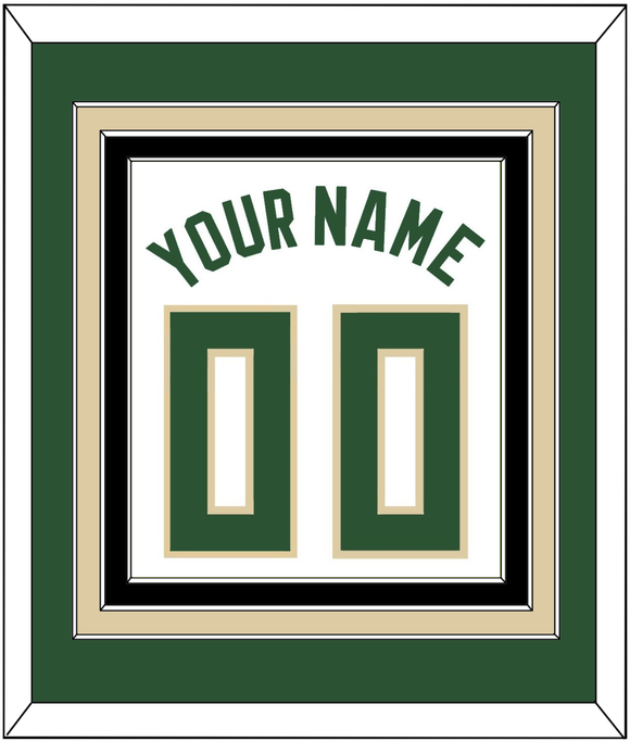 Milwaukee Name & Number - White Association - Triple Mat 2