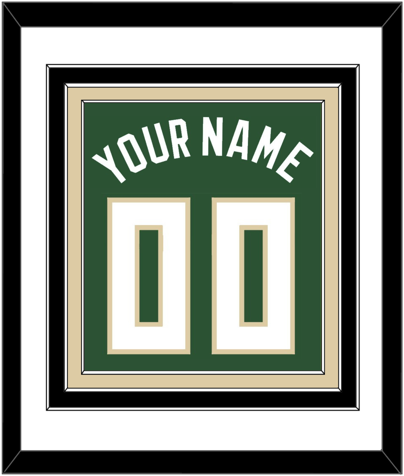Milwaukee Name & Number - Green Icon - Premier Tier 1