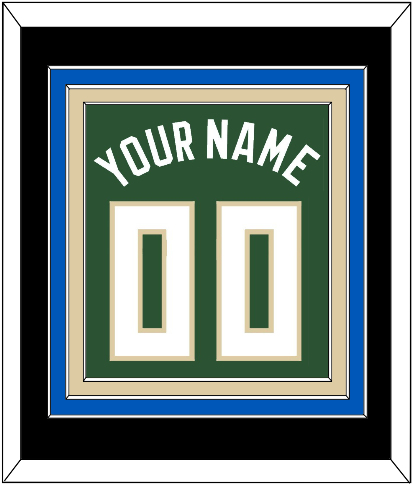 Milwaukee Name & Number - Green Icon - Premier Tier 2
