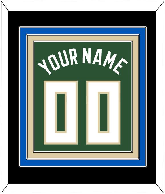 Milwaukee Name & Number - Green Icon - Triple Mat 2