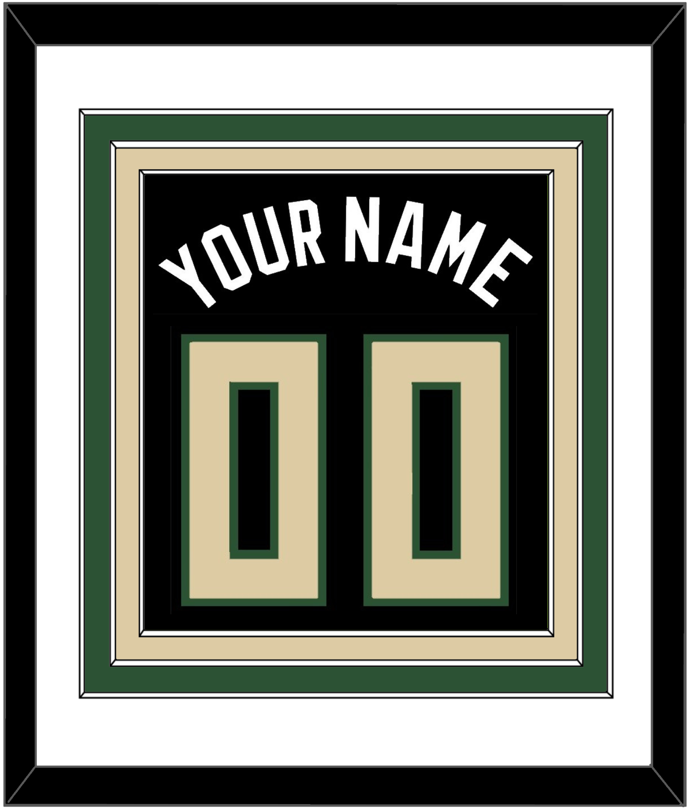 Milwaukee Name & Number - Black Statement - Premier Tier 1