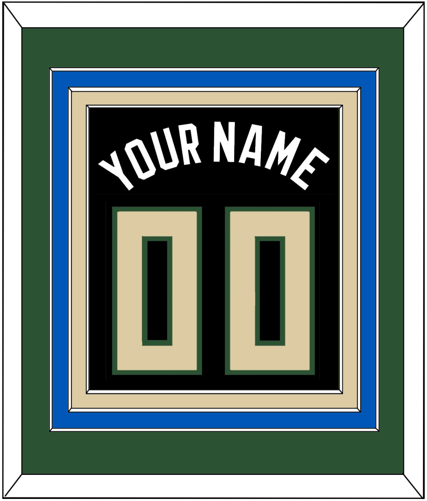 Milwaukee Name & Number - Black Statement - Premier Tier 2