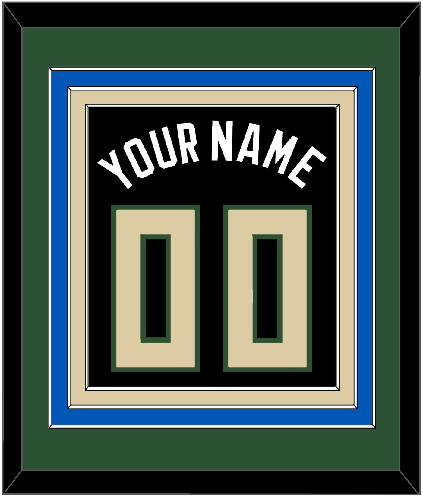 Milwaukee Name & Number - Black Statement - Premier Tier 2