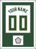Milwaukee Name & Number With Finals Patch - White Association - Single Mat 1