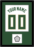 Milwaukee Name & Number With Finals Patch - White Association - Single Mat 1