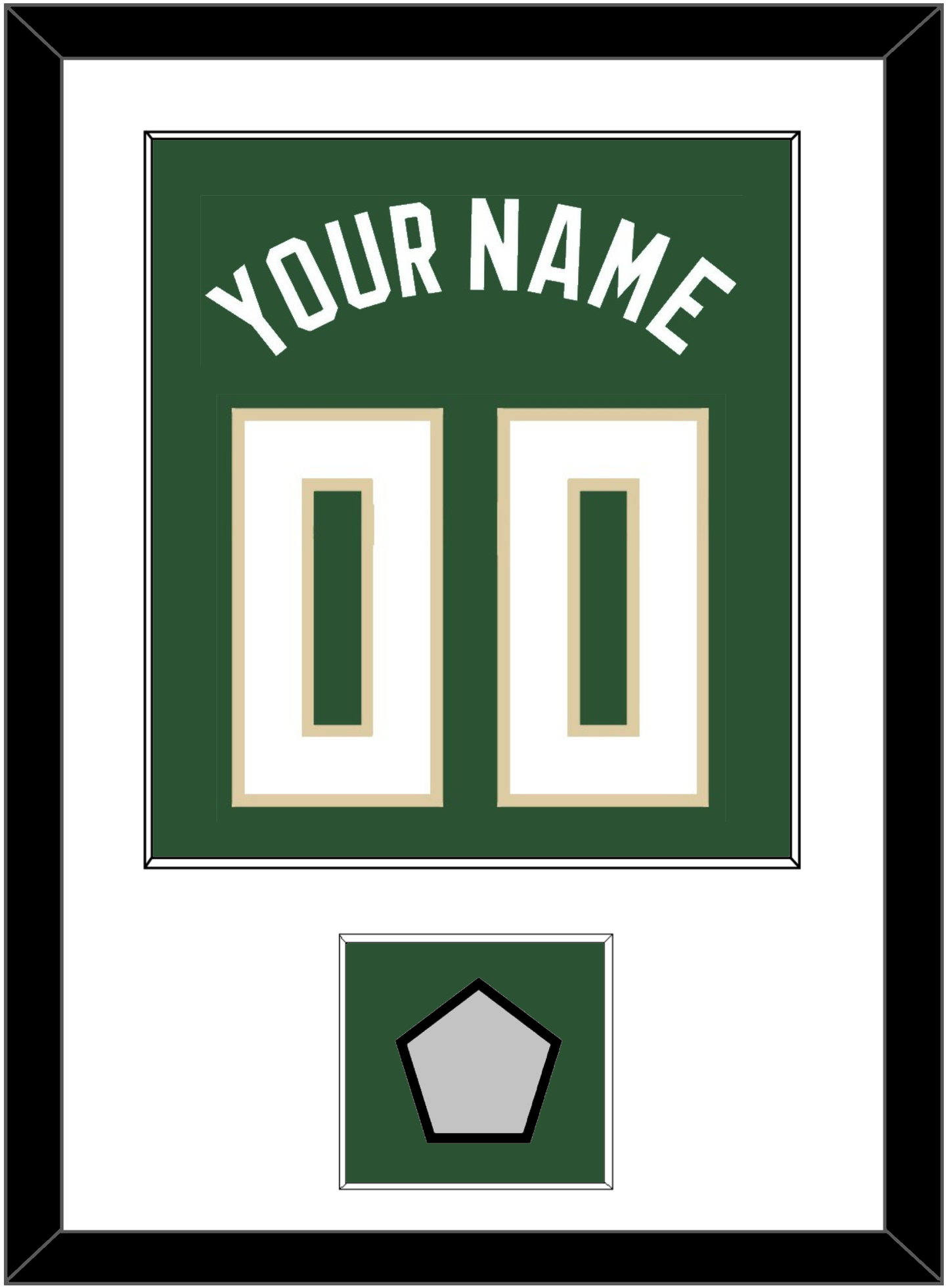 Milwaukee Name & Number With Champions Patch - Green Icon - Essential Tier 1