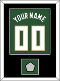 Milwaukee Name & Number With Champions Patch - Green Icon - Single Mat 2