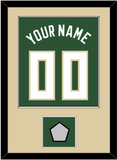 Milwaukee Name & Number With Champions Patch - Green Icon - Single Mat 3