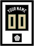 Milwaukee Name & Number With Finals Patch - Black Statement - Single Mat 1