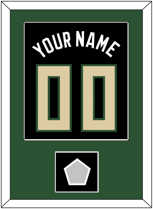 Milwaukee Name & Number With Champions Patch - Black Statement - Essential Tier 2