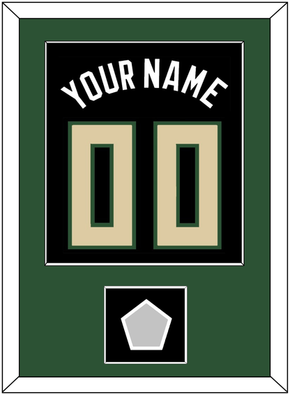 Milwaukee Name & Number With Finals Patch - Black Statement - Essential Tier 2
