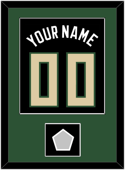 Milwaukee Name & Number With Finals Patch - Black Statement - Essential Tier 2