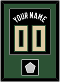 Milwaukee Name & Number With Champions Patch - Black Statement - Single Mat 2